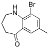 9-BROMO-7-METHYL-1,2,3,4-TETRAHYDRO-BENZO[B]AZEPIN-5-ONE 结构式