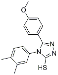 4-(3,4-DIMETHYLPHENYL)-5-(4-METHOXYPHENYL)-4H-1,2,4-TRIAZOLE-3-THIOL 结构式