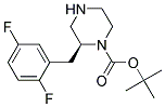 (S)-2-(2,5-DIFLUORO-BENZYL)-PIPERAZINE-1-CARBOXYLIC ACID TERT-BUTYL ESTER 结构式