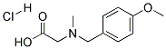 N-(4-甲氧基苄基)-N-甲基甘氨酸盐酸盐 结构式