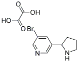 3-BROMO-5-(2-PYRROLIDINYL)PYRIDINE OXALATE 结构式