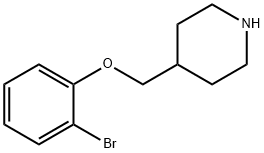 4-[(2-BROMOPHENOXY)METHYL]PIPERIDINE 结构式