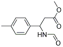 METHYL-3-FORMYLAMINO-3-(4-METHYLPHENYL)PROPIONATE 结构式