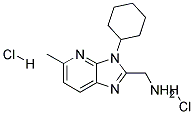 C-(3-CYCLOHEXYL-5-METHYL-3H-IMIDAZO[4,5-B]PYRIDIN-2-YL)-METHYLAMINE DIHYDROCHLORIDE 结构式