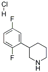 3-(2,5-DIFLUOROPHENYL)PIPERIDINE HYDROCHLORIDE 结构式