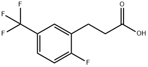 3-[2-氟-5-(三氟甲基)苯基]丙酸 结构式