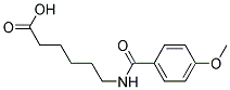 6-(4-METHOXY-BENZOYLAMINO)-HEXANOIC ACID 结构式