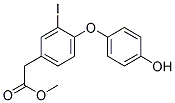 [4-(4-Hydroxy-phenoxy)-3-iodo-phenyl]-acetic acid methyl ester 结构式