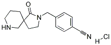 3'-SPIRO-3-[N-(4-CYANO)BENZYL-2-PYRROLIDINONE]-PIPERIDINE HCL 结构式