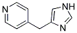 4-(1H-IMIDAZOL-4-YLMETHYL)-PYRIDINE 结构式