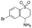 4H-Amino-6-bromo-2,3-dihydrothiochromen-1,1-dioxide 结构式