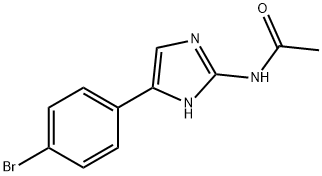 N-(5-(4-溴苯基)-1H-咪唑-2-基)乙酰胺 结构式