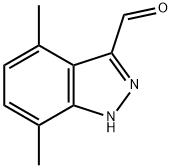 3-醛基-4,7-二氟-吲唑 结构式
