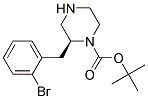 (S)-2-(2-BROMO-BENZYL)-PIPERAZINE-1-CARBOXYLIC ACID TERT-BUTYL ESTER 结构式