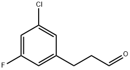 3-(3-CHLORO-5-FLUOROPHENYL)PROPIONALDEHYDE 结构式