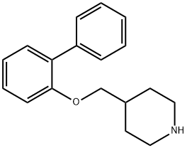 4-[([1,1'-BIPHENYL]-2-YLOXY)METHYL]PIPERIDINE 结构式
