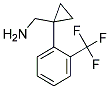 C-[1-(2-TRIFLUOROMETHYL-PHENYL)-CYCLOPROPYL]-METHYLAMINE 结构式