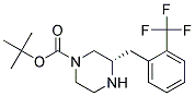 (S)-3-(2-TRIFLUOROMETHYL-BENZYL)-PIPERAZINE-1-CARBOXYLIC ACID TERT-BUTYL ESTER 结构式