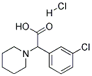 (3-CHLORO-PHENYL)-PIPERIDIN-1-YL-ACETIC ACID HYDROCHLORIDE 结构式