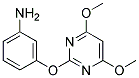 3-[(4,6-DIMETHOXYPYRIMIDIN-2-YL)OXY]ANILINE 结构式