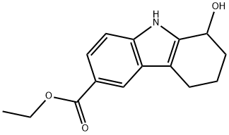 1-羟基-2,3,4,9-四氢-1H-咔唑-6-羧酸乙酯 结构式