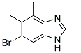 6-Bromo-2,4,5-trimethyl-1H-benzimidazole 结构式