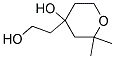 4-(2-Hydroxy-ethyl)-2,2-dimethyl-tetrahydro-pyran-4-ol 结构式