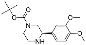 (R)-3-(3,4-DIMETHOXY-PHENYL)-PIPERAZINE-1-CARBOXYLIC ACID TERT-BUTYL ESTER 结构式