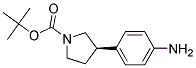 (R)-TERT-BUTYL 3-(4-AMINOPHENYL)PYRROLIDINE-1-CARBOXYLATE 结构式