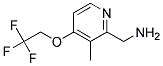 C-[3-METHYL-4-(2,2,2-TRIFLUORO-ETHOXY)-PYRIDIN-2-YL]-METHYLAMINE 结构式