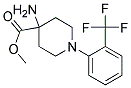 METHYL 4-AMINO-1-(2-(TRIFLUOROMETHYL)PHENYL)PIPERIDINE-4-CARBOXYLATE 结构式