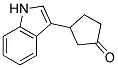 3-(1H-Indol-3-yl)-cyclopentanone 结构式