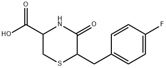 6-(4-FLUOROBENZYL)-5-OXOTHIOMORPHOLINE-3-CARBOXYLIC ACID 结构式