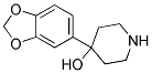 4-Benzo[1,3]dioxol-5-yl-piperidin-4-ol 结构式