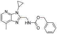 (3-CYCLOPROPYL-7-METHYL-3H-IMIDAZO[4,5-B]PYRIDIN-2-YLMETHYL)-CARBAMIC ACID BENZYL ESTER 结构式