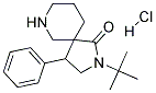 2-TERT-BUTYL-4-PHENYL-2,7-DIAZASPIRO[4.5]DECAN-1-ONE HYDROCHLORIDE 结构式