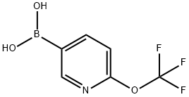 6-三氟甲氧基吡啶-3-硼酸 结构式