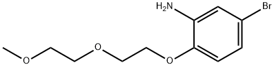 5-BROMO-2-[2-(2-METHOXYETHOXY)ETHOXY]ANILINE 结构式