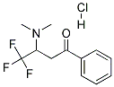 3-TRIFLUOROMETHYL-BETA-(DIMETHYLAMINO) PROPIOPHENONE HCL 结构式