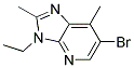 6-BROMO-3-ETHYL-2,7-DIMETHYL-3H-IMIDAZO[4,5-B]PYRIDINE 结构式