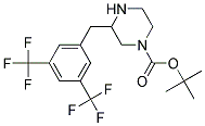 3-(3,5-BIS-TRIFLUOROMETHYL-BENZYL)-PIPERAZINE-1-CARBOXYLIC ACID TERT-BUTYL ESTER 结构式