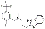 3-(1H-Benzimidazol-2-yl)-N-[2-fluoro-5-(trifluoromethyl)benzyl]-N-methylpropan-1-amine 结构式