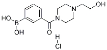 (4-(2-HYDROXYETHYL)PIPERAZIN-1-YL)(3-BORONOPHENYL)METHANONE, HCL 结构式