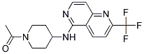 N-(1-ACETYLPIPERIDIN-4-YL)-2-(TRIFLUOROMETHYL)-1,6-NAPHTHYRIDIN-5-AMINE 结构式