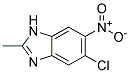 5-Chloro-2-methyl-6-nitro-1H-benzimidazole 结构式