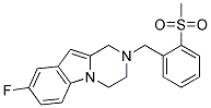 8-FLUORO-2-[2-(METHYLSULFONYL)BENZYL]-1,2,3,4-TETRAHYDROPYRAZINO[1,2-A]INDOLE 结构式