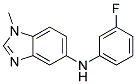 (3-Fluoro-phenyl)-(1-methyl-1H-benzoimidazol-5-yl)-amine 结构式