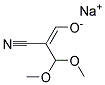 3,3-DIMETHOXY-2-(HYDROXYMETHYLENE)-PROPIONITRILE SODIUM SALT 结构式