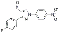 3-(4-FLUOROPHENYL)-1-(4-NITROPHENYL)-1H-PYRAZOLE-4-CARBALDEHYDE 结构式