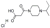 3-(4-SEC-BUTYL-PIPERAZIN-1-YL)-3-OXO-PROPIONICACID HYDROCHLORIDE 结构式